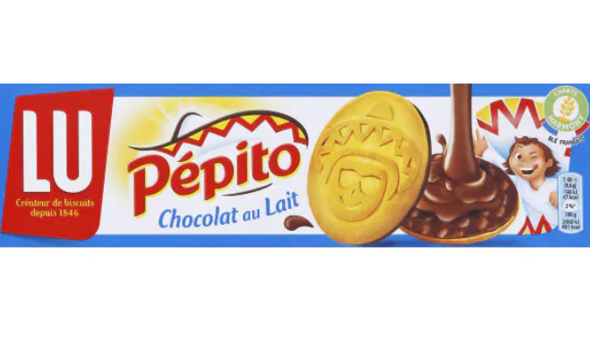 Biscuits Pépito Lu Chocolat Lait