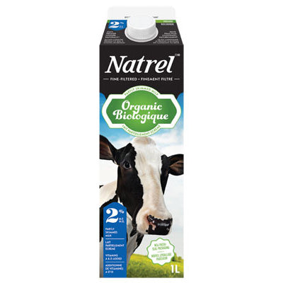 Lait Natrel organic biologique 2% 1L - fruiterie natura