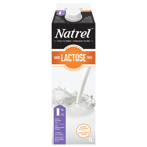 Lait Natrel sans lactose 1% 1L - fruiterie natura