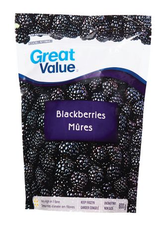 GREAT VALUE -BLACKBERRIES