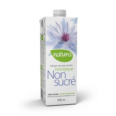 NATURA - LAIT NON SUCRÉ (TABLETTE) / 2 POUR 5$ - fruiterie natura