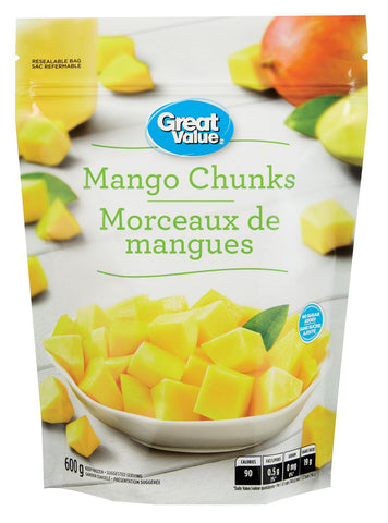 GREAT VALUE - MORCEAUX MANGUES (FRUIT CONGELÉ)